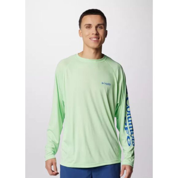 Columbia Green Mens PFG Terminal Tackle™ Long Sleeve Lightweight Top Shirt Sz S - Picture 11 of 12
